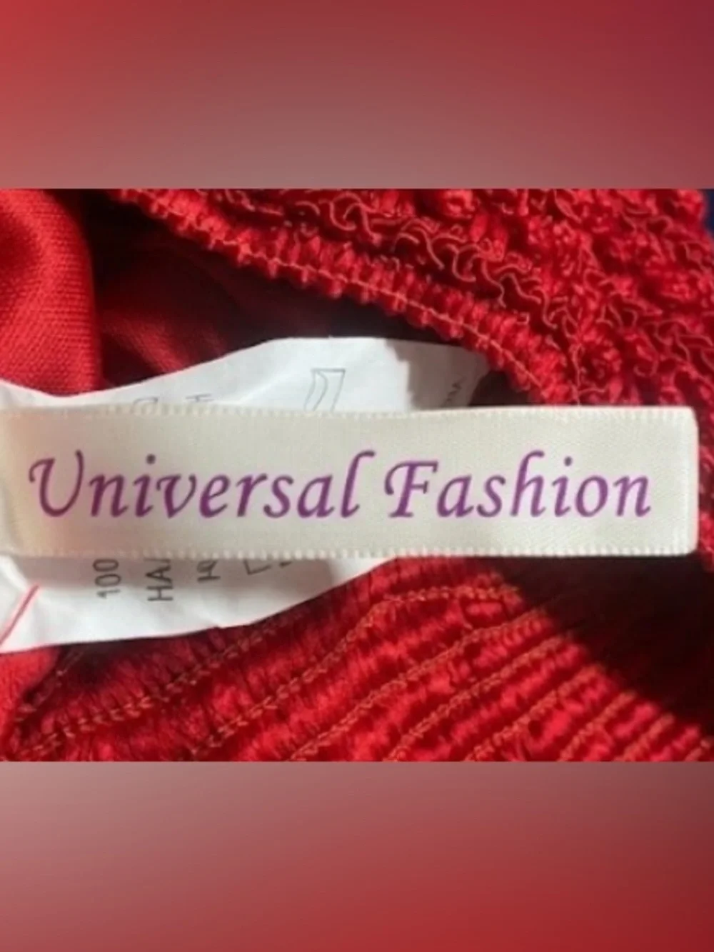Red Crochet A-Line Skirt